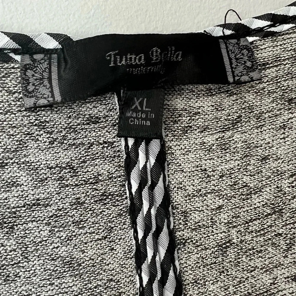 Tutta Bella Maternity Striped Bows Short Sleeve  Shirt | XL - Picture 4 of 5